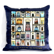 Load image into Gallery viewer, USNA Pillow Cover—Doors
