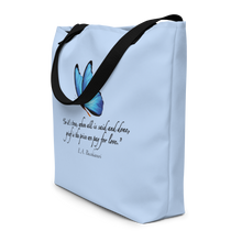 Load image into Gallery viewer, Grief—Large Tote Bag—Light Blue