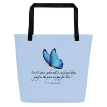 Load image into Gallery viewer, Grief—Large Tote Bag—Light Blue
