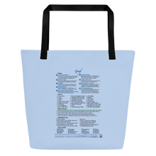 Load image into Gallery viewer, Grief—Large Tote Bag—Light Blue