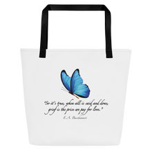 Load image into Gallery viewer, Grief—Large Tote Bag—White