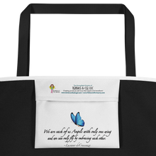 Load image into Gallery viewer, Grief—Large Tote Bag—White