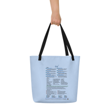 Load image into Gallery viewer, Grief—Large Tote Bag—Light Blue