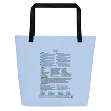 Load image into Gallery viewer, Grief—Large Tote Bag—Light Blue