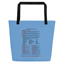Load image into Gallery viewer, Red Flags of a Narcissist—Large Tote Bag—Blue