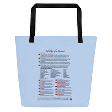 Load image into Gallery viewer, Red Flags of a Narcissist—Large Tote Bag—Light Blue