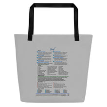 Load image into Gallery viewer, Grief—Large Tote Bag—Gray