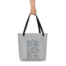 Load image into Gallery viewer, Grief—Large Tote Bag—Gray