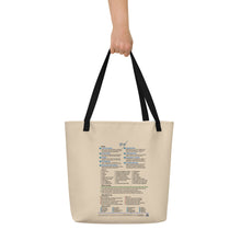 Load image into Gallery viewer, Grief—Large Tote Bag—Tan