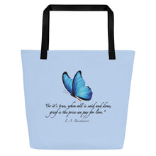 Load image into Gallery viewer, Grief—Large Tote Bag—Light Blue
