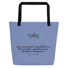 Load image into Gallery viewer, HSPs—Large Tote Bag—Blue