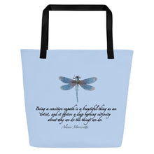 Load image into Gallery viewer, HSPs—Large Tote Bag—Light Blue