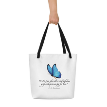 Load image into Gallery viewer, Grief—Large Tote Bag—White