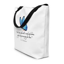 Load image into Gallery viewer, Grief—Large Tote Bag—White