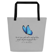 Load image into Gallery viewer, Grief—Large Tote Bag—Gray