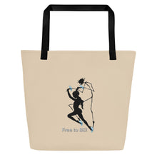 Load image into Gallery viewer, Red Flags of a Narcissist—Large Tote Bag—Tan