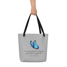 Load image into Gallery viewer, Grief—Large Tote Bag—Gray