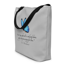 Load image into Gallery viewer, Grief—Large Tote Bag—Gray