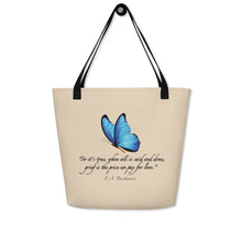 Load image into Gallery viewer, Grief—Large Tote Bag—Tan