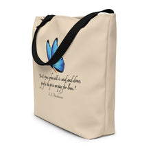 Load image into Gallery viewer, Grief—Large Tote Bag—Tan