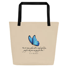 Load image into Gallery viewer, Grief—Large Tote Bag—Tan