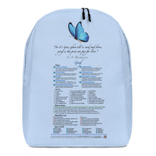 Load image into Gallery viewer, Grief—Minimalist Backpack—Light Blue