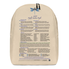 Load image into Gallery viewer, HSPs—Minimalist Backpack—Tan