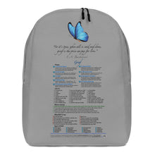 Load image into Gallery viewer, Grief—Minimalist Backpack—Gray