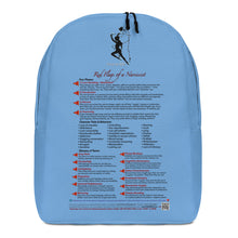 Load image into Gallery viewer, Red Flags of a Narcissist—Minimalist Backpack—Blue