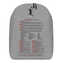 Load image into Gallery viewer, Red Flags of a Narcissist—Minimalist Backpack—Gray