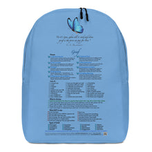 Load image into Gallery viewer, Grief—Minimalist Backpack—Blue