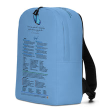 Load image into Gallery viewer, Grief—Minimalist Backpack—Blue