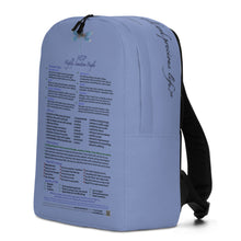 Load image into Gallery viewer, HSPs—Minimalist Backpack—Blue