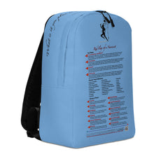 Load image into Gallery viewer, Red Flags of a Narcissist—Minimalist Backpack—Blue