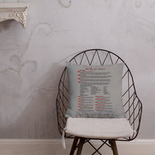 Load image into Gallery viewer, Red Flags of a Narcissist—Premium Pillow—Gray