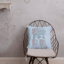 Load image into Gallery viewer, Red Flags of a Narcissist—Premium Pillow—Light Blue