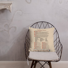 Load image into Gallery viewer, Red Flags of a Narcissist—Premium Pillow—Tan