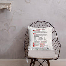 Load image into Gallery viewer, Red Flags of a Narcissist—Premium Pillow—White