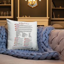 Load image into Gallery viewer, Red Flags of a Narcissist—Premium Pillow—White