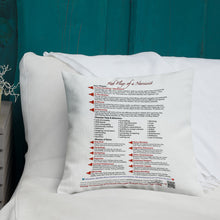 Load image into Gallery viewer, Red Flags of a Narcissist—Premium Pillow—White