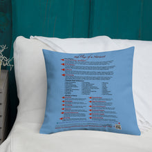 Load image into Gallery viewer, Red Flags of a Narcissist—Premium Pillow—Blue