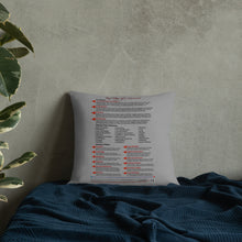 Load image into Gallery viewer, Red Flags of a Narcissist—Premium Pillow—Gray