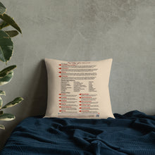 Load image into Gallery viewer, Red Flags of a Narcissist—Premium Pillow—Tan