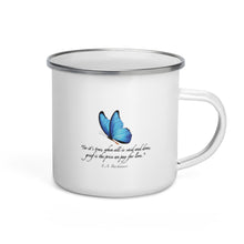 Load image into Gallery viewer, Grief—Enamel Mug—White