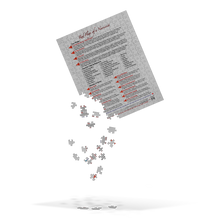 Load image into Gallery viewer, Red Flags of a Narcissist—Jigsaw Puzzle—Gray
