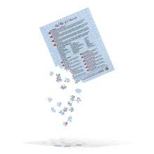 Load image into Gallery viewer, Red Flags of a Narcissist—Jigsaw Puzzle—Light Blue