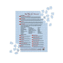 Load image into Gallery viewer, Red Flags of a Narcissist—Jigsaw Puzzle—Light Blue