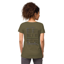 Load image into Gallery viewer, HSPs—Women's Fitted V-Neck T-Shirt—B&C TW045