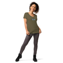 Load image into Gallery viewer, HSPs—Women's Fitted V-Neck T-Shirt—B&C TW045