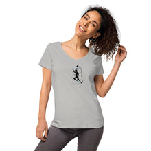 Load image into Gallery viewer, Red Flags of a Narcissist—Women's Fitted V-Neck T-Shirt—B&C TW045